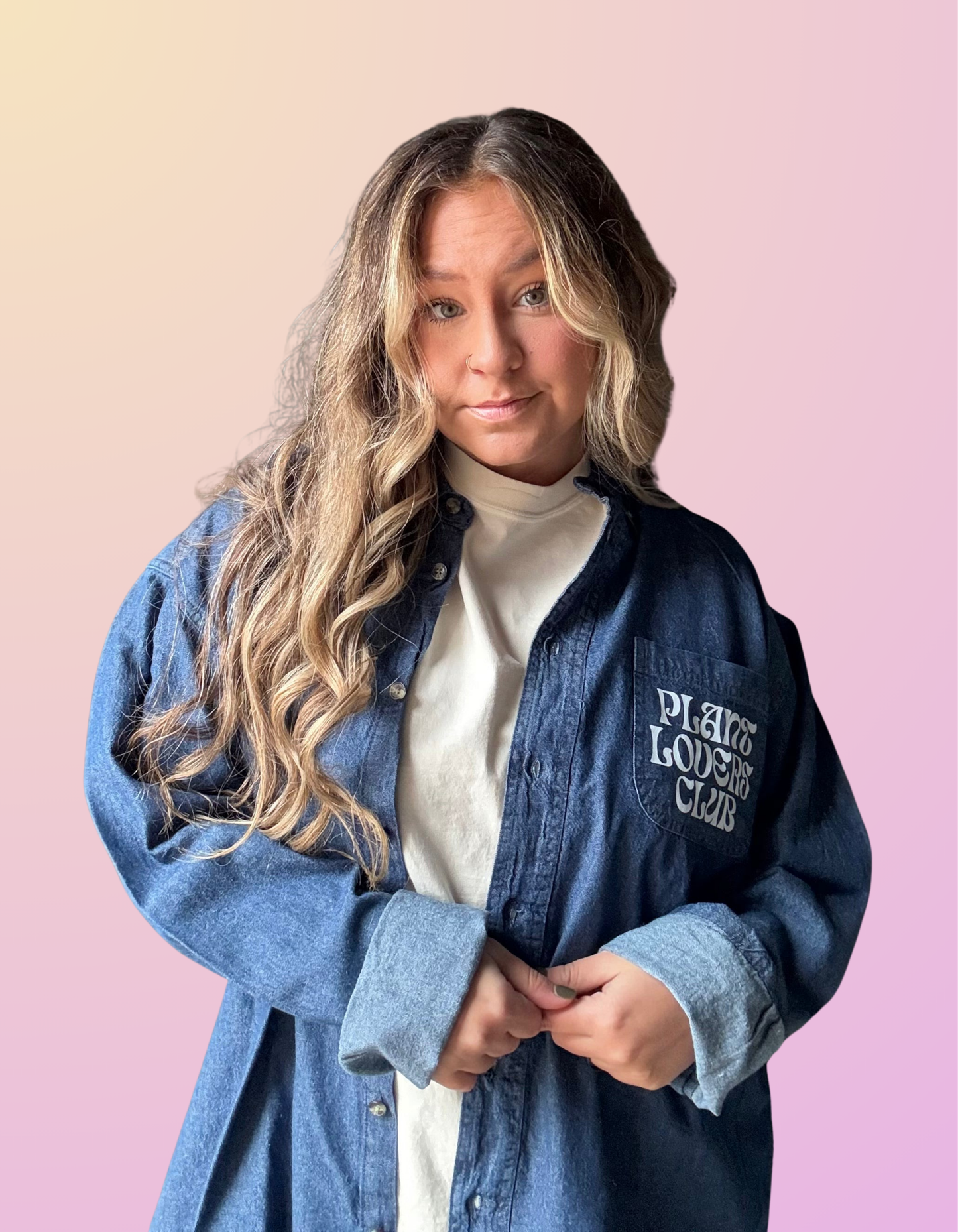 “PLC” Dark Denim Button Up