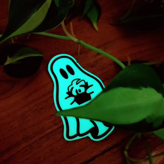 Glow in the Dark Ghost Vinyl Sticker