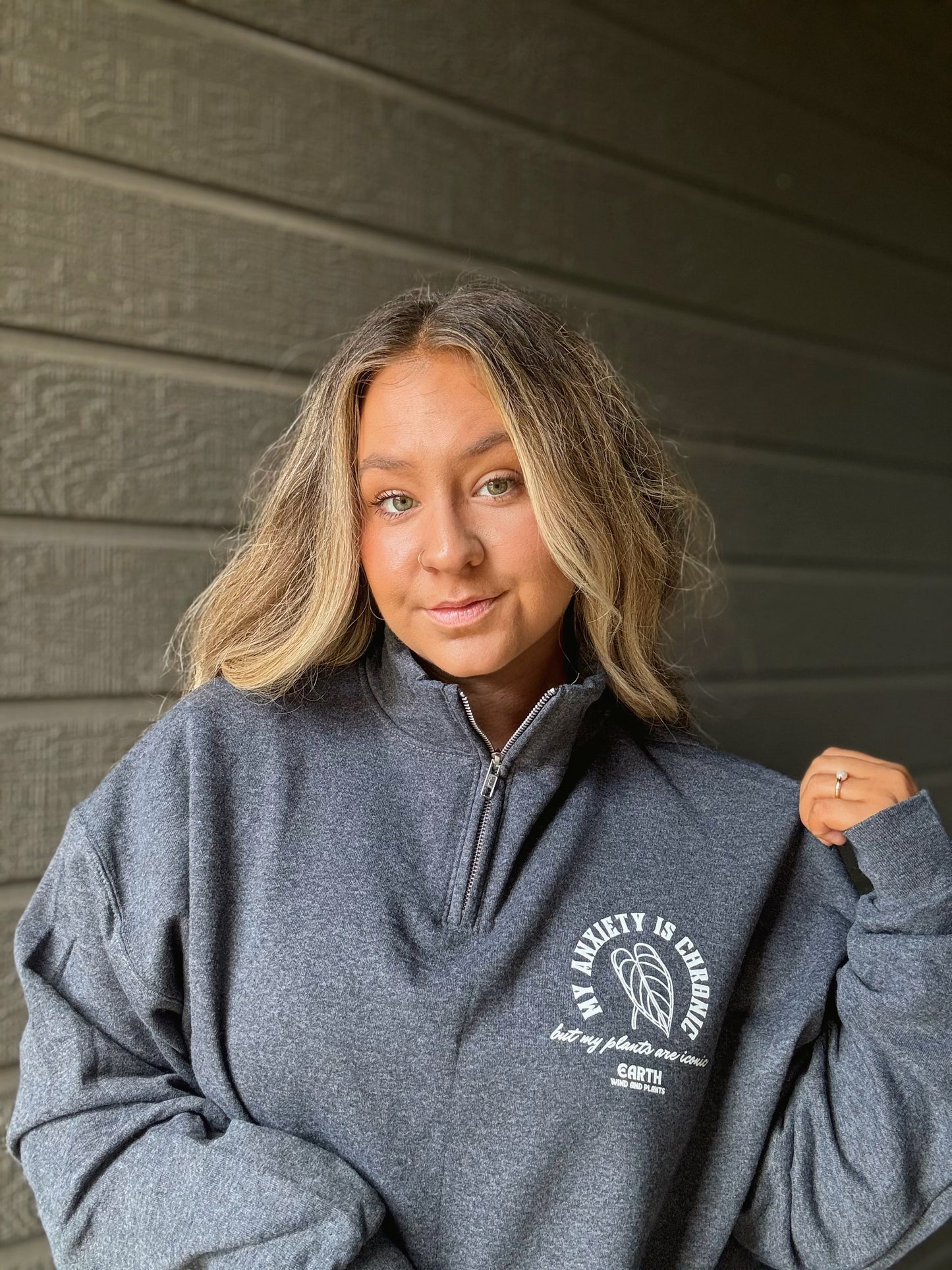 Charcoal Heather *Iconic* Quarterzip