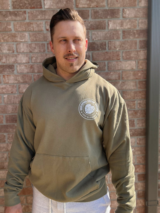 "Certified Green Thumb" Oversized Olive Hoodie