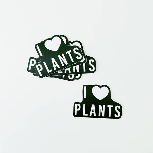 I Love Plants Sticker