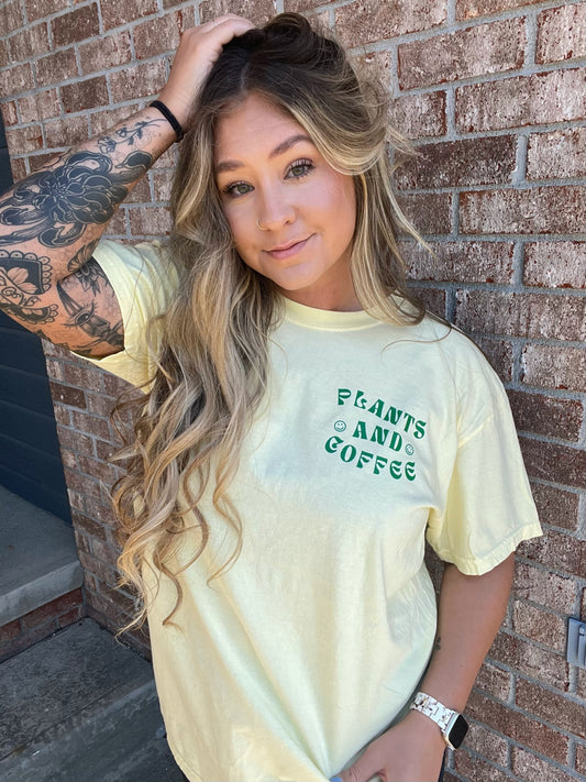 Banana Tee "Plants and Coffee"