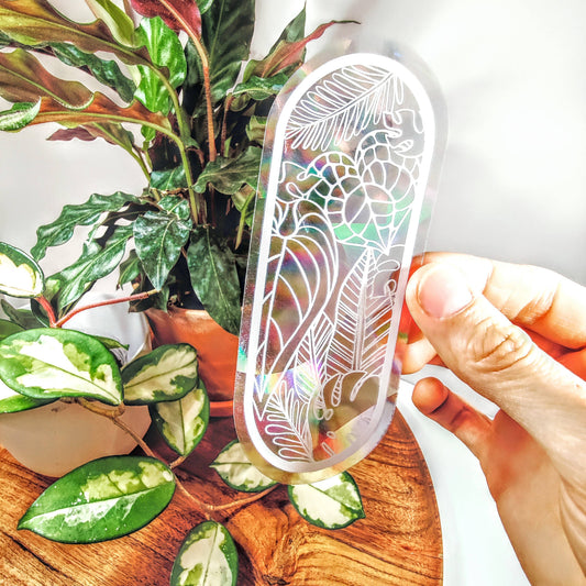 Tropical Plants Suncatcher Sticker