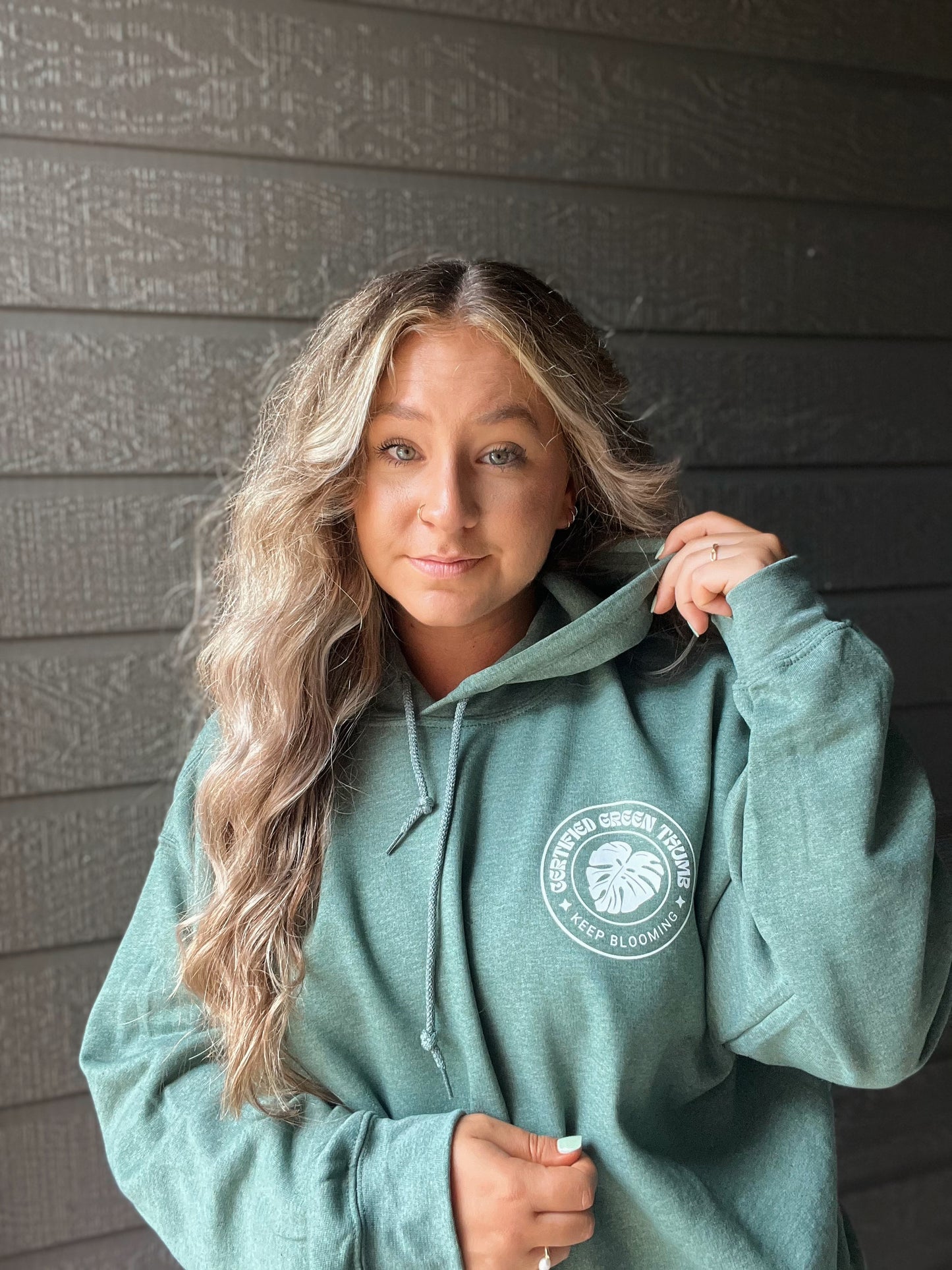 Heather Green "Certified Green Thumb" Hoodie