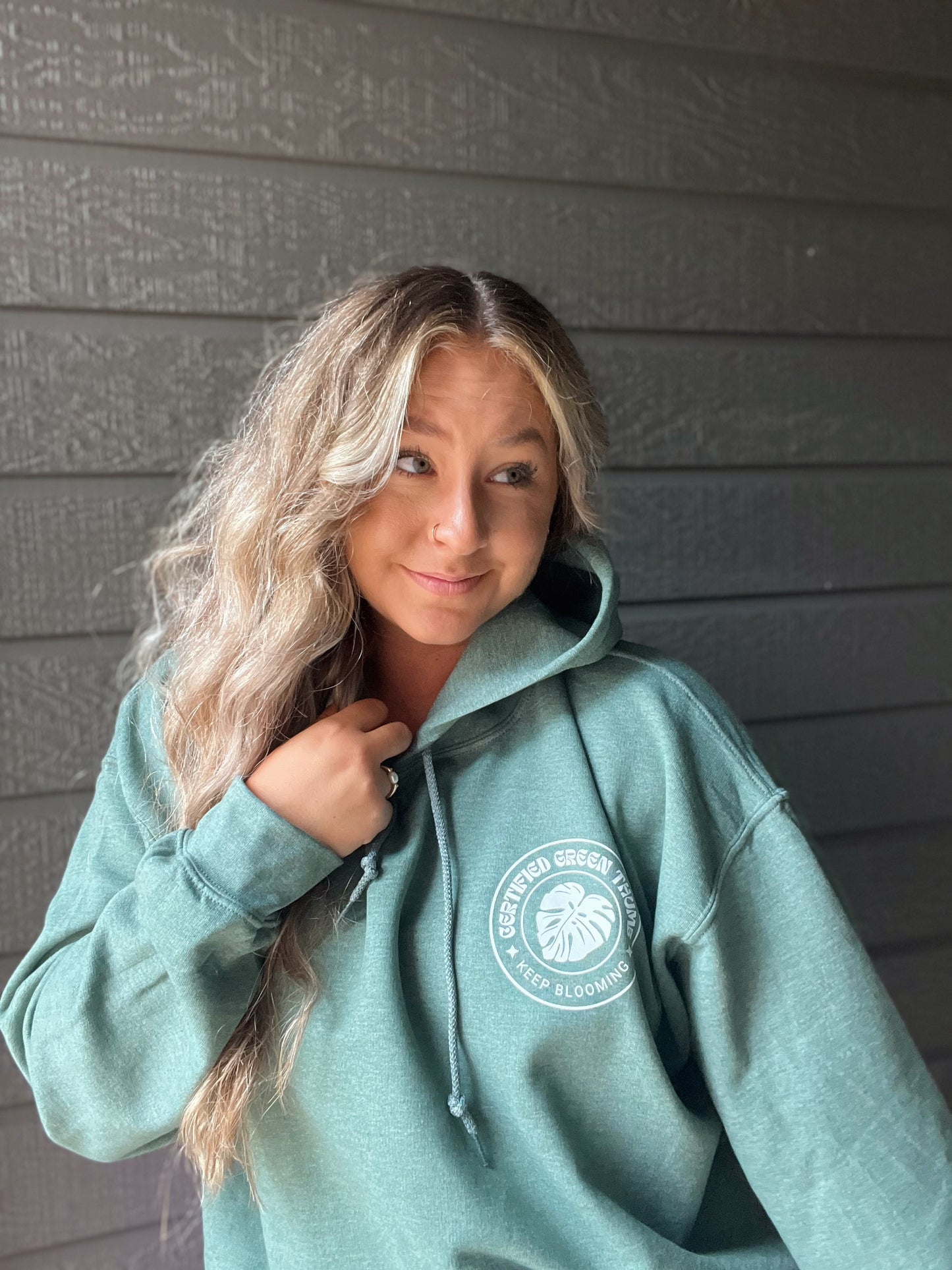 Heather Green "Certified Green Thumb" Hoodie