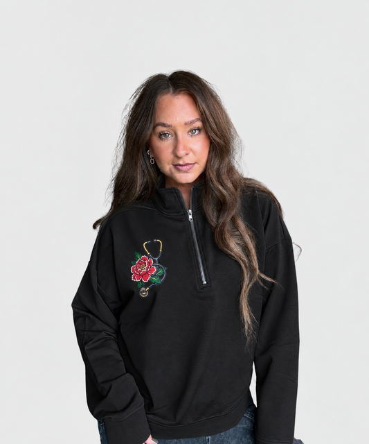 "Stethoscope" Women's Quarterzip