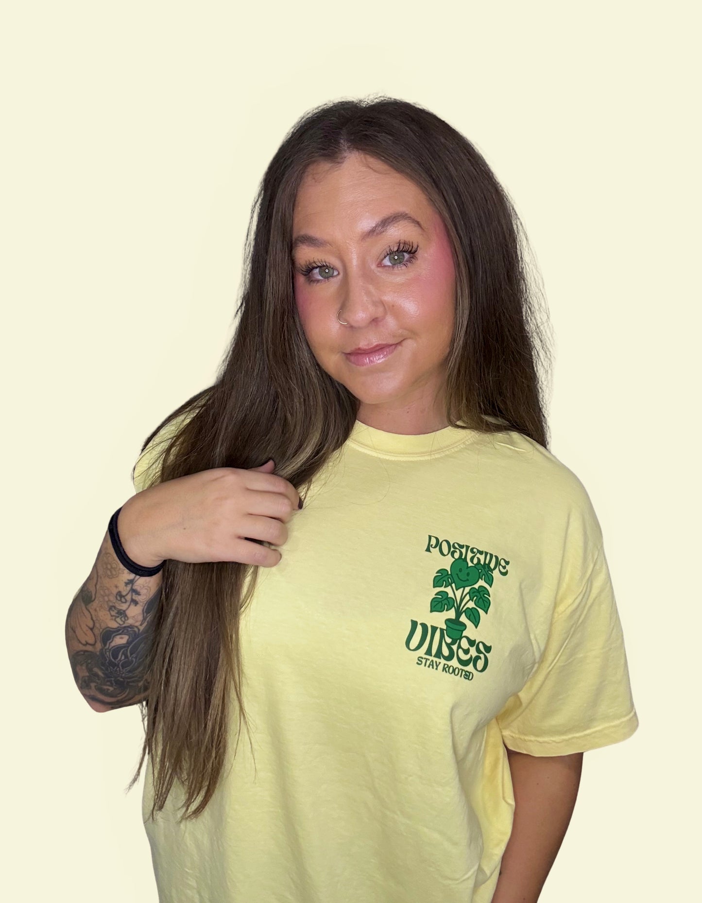 "Positive Vibes" Butter Tee