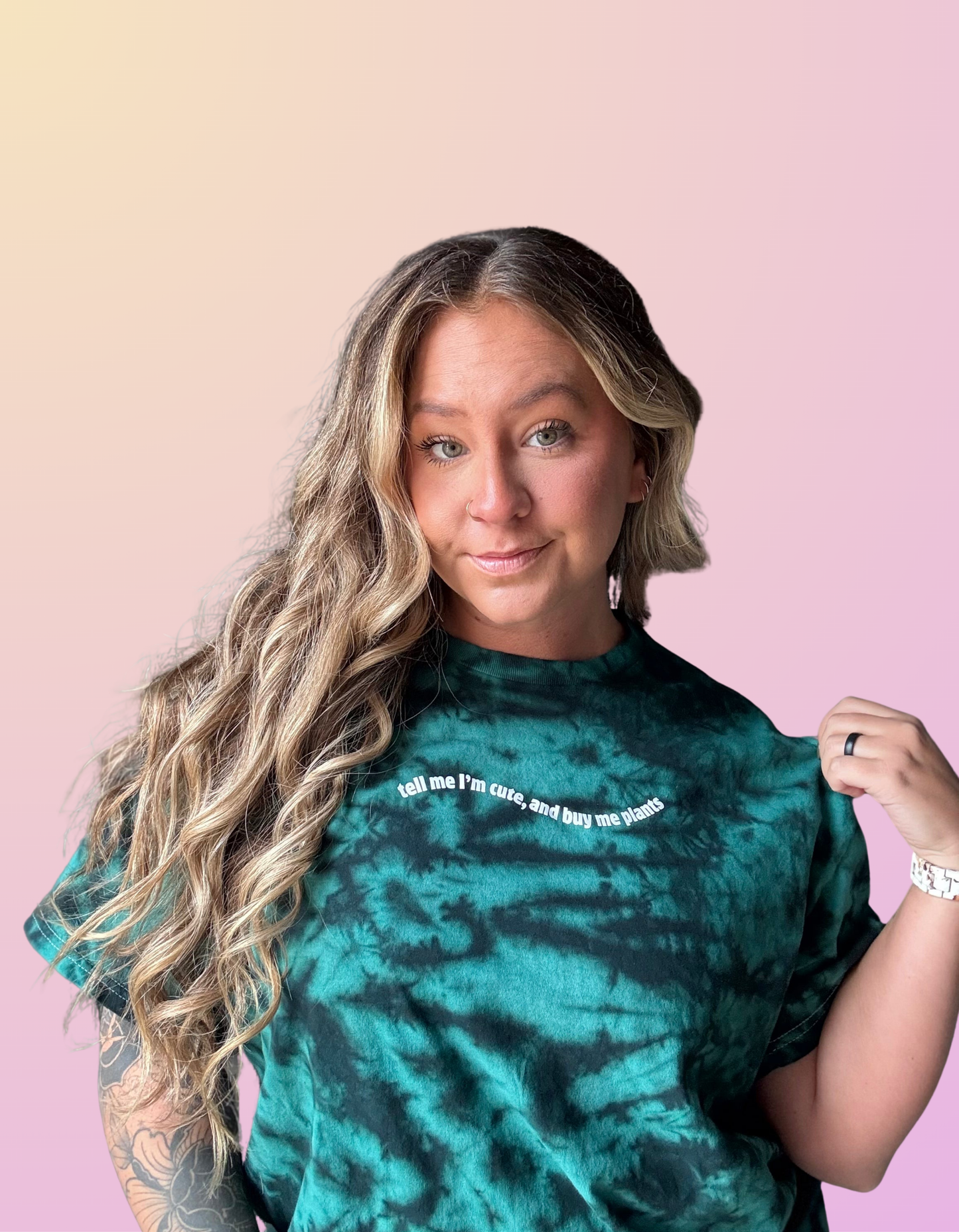 Crystal Jade "Tell Me I'm Cute" Tee