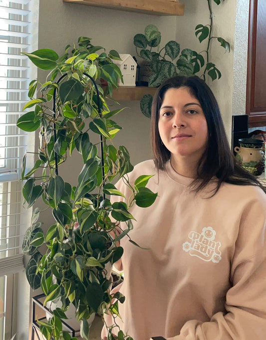 Dusty Rose Plant Lady Crewneck