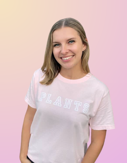 Puffy "PLANTS" Baby Pink Tee