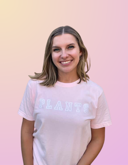 Puffy "PLANTS" Baby Pink Tee