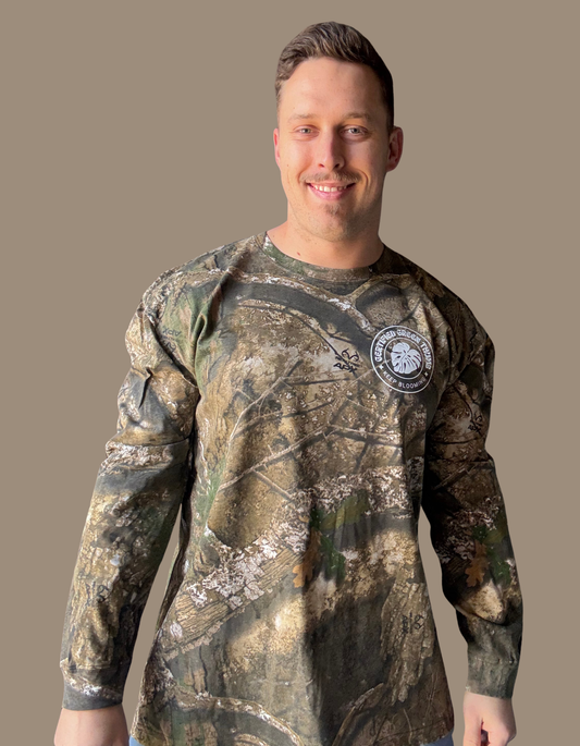 "Certified Green Thumb" Camo Long-Sleeve Tee