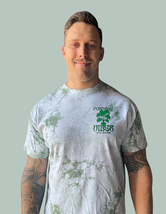 "Positive Vibes" Crystal Forest Tee