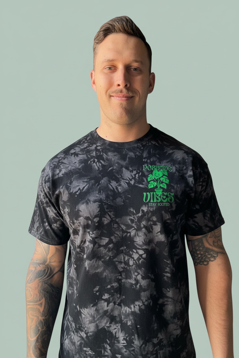 "Positive Vibes" Crystal Tee