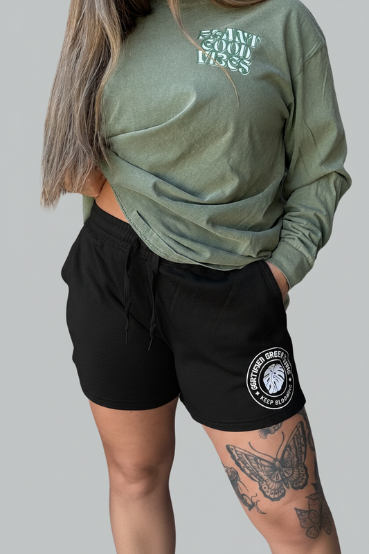 "Certified Green Thumb" Fleece Shorts