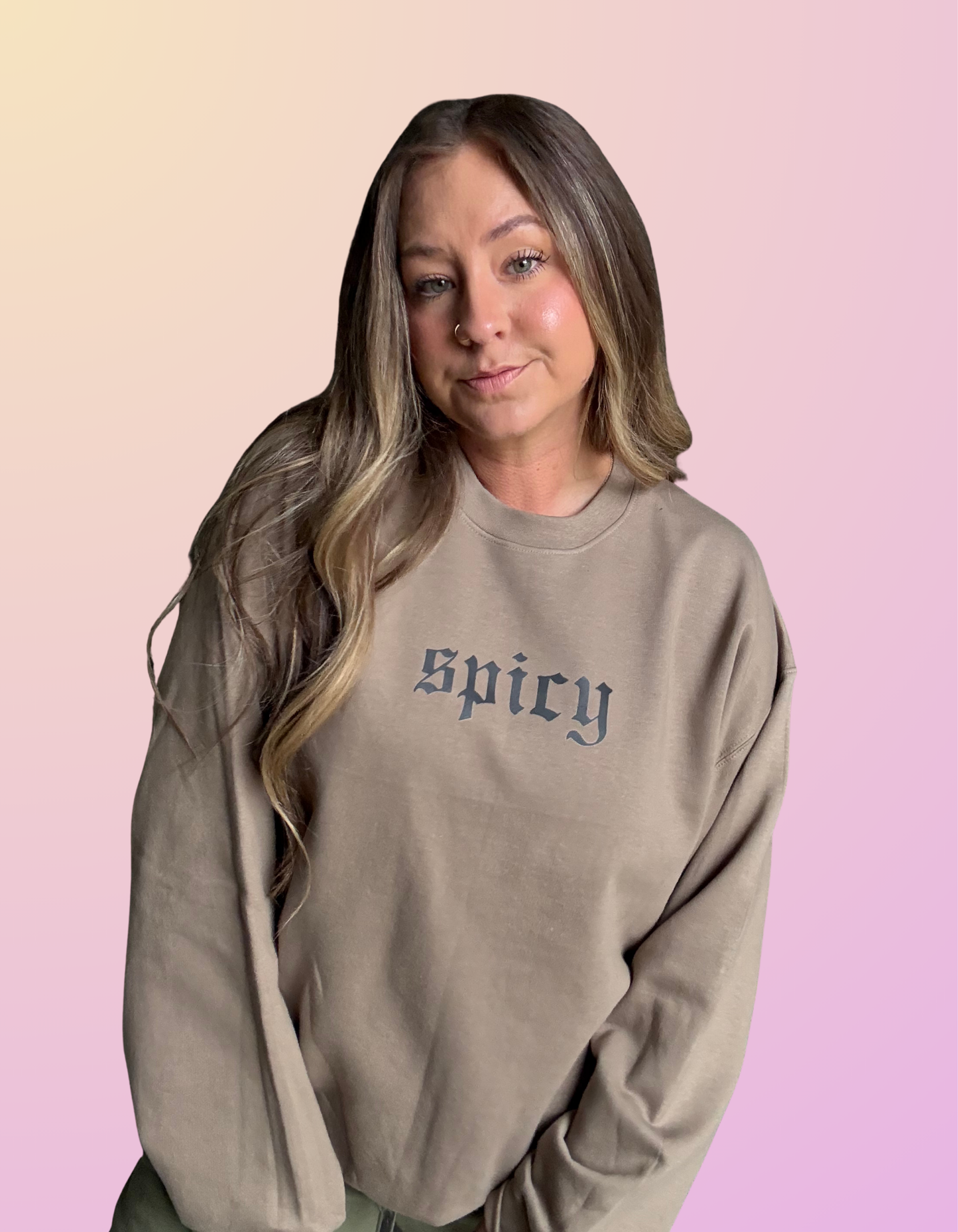 "Spicy" Brown Savana Crewneck