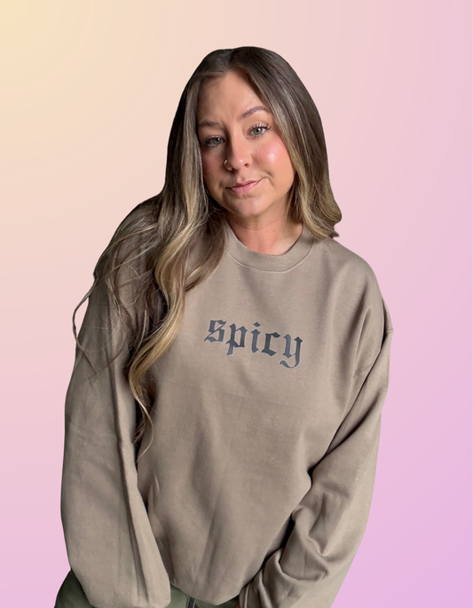 "Spicy" Brown Savana Crewneck