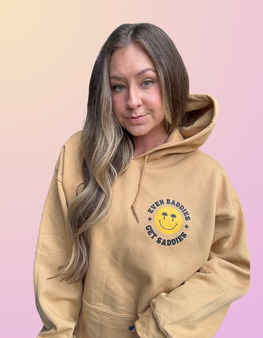 "Baddies" Old Gold Hoodie